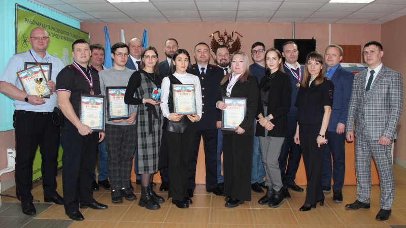 Команда ОМВД России по г. Муравленко получила награды за участие в городском чемпионате